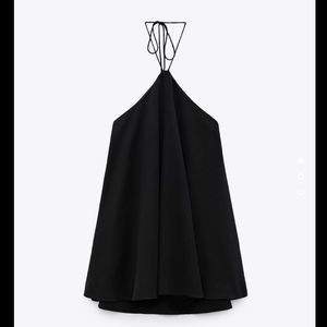 Linen black blended jumpsuit dress Size L never worn.